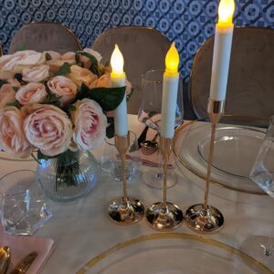 Elegant Gold Candle Holders